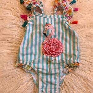 Excellent condition Mud Pie swimsuit 6-9M